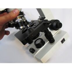نمای عدسی های شیئی و استیج میکروسکوپ 1600 برابر بیولوژی دو چشمی مدل Ke-20