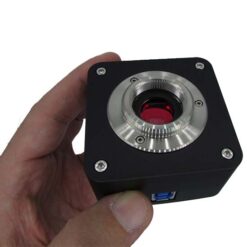 نمای لنز سنسور اصلی دوربین میکروسکوپ CCD 18MP دارای پورت USB3